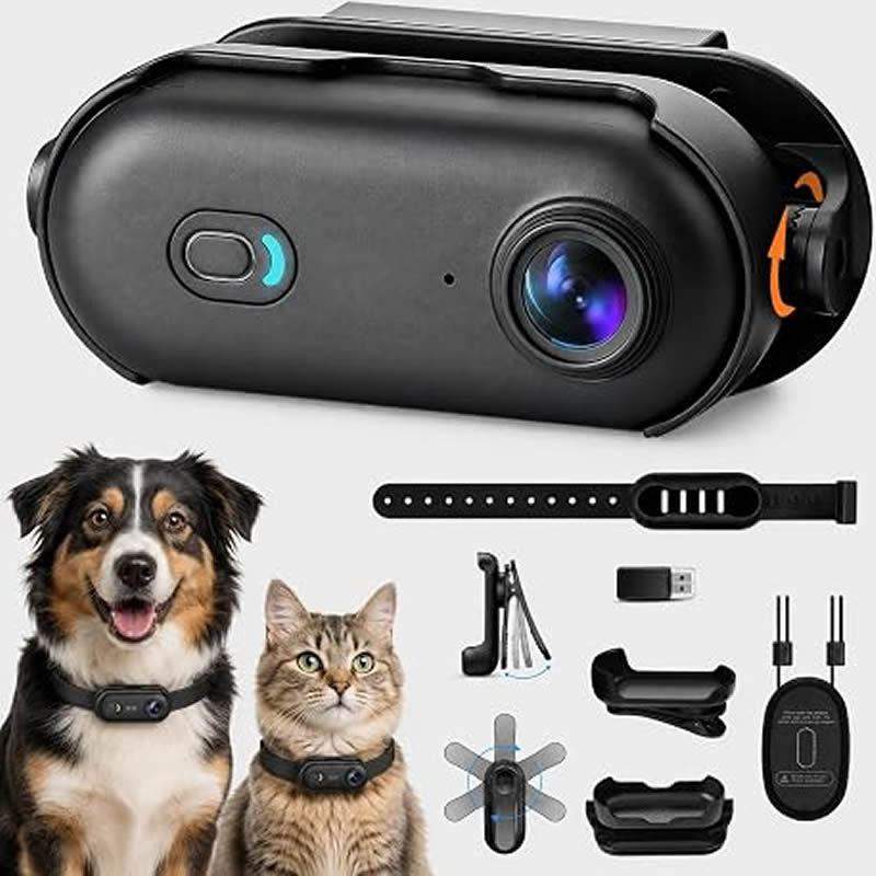 Action Camera 4K - Pet Cameras 1080P HD Dog Cat