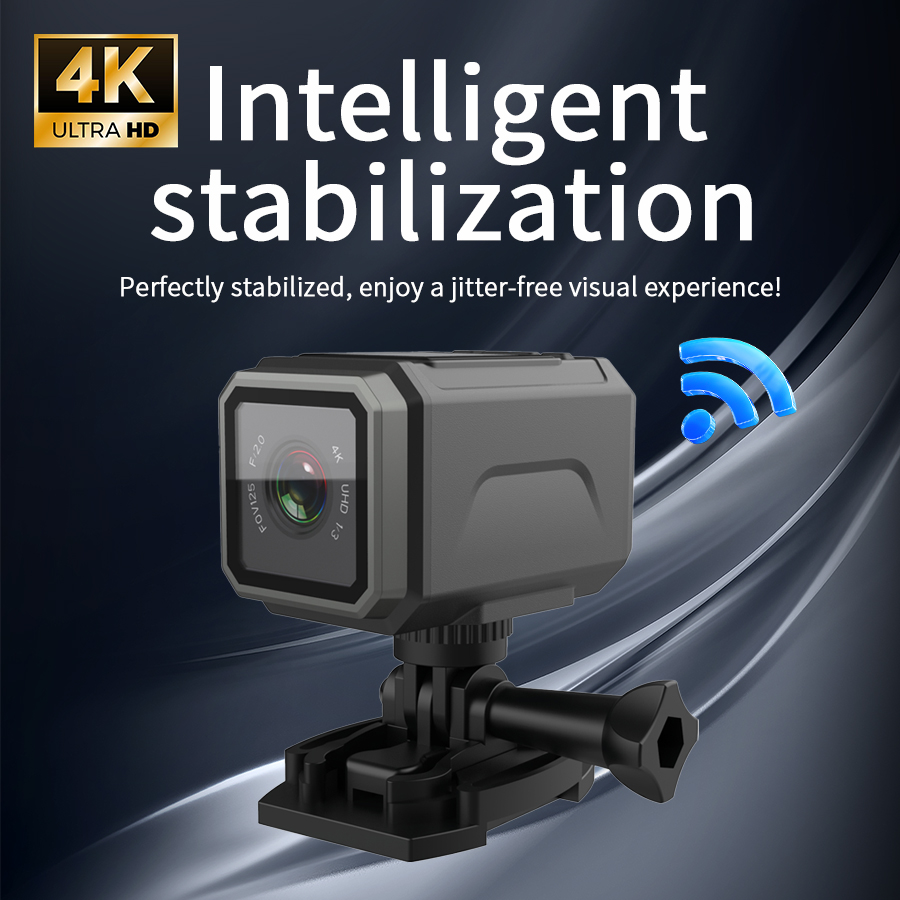 Action Camera 4K - 4K EIS Action Camera 125° Wide