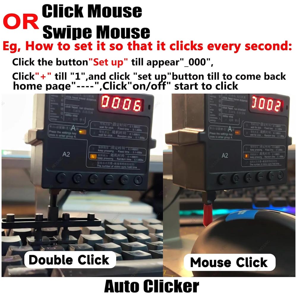(ABC) Physical Click Auto Keyb - đánh giá và giá Auto Mouse Mover