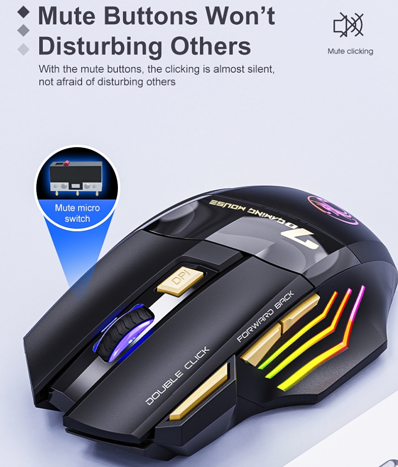 Wireless Gaming Mouse 2.4G Blu - đánh giá và giá Auto Mouse Mover