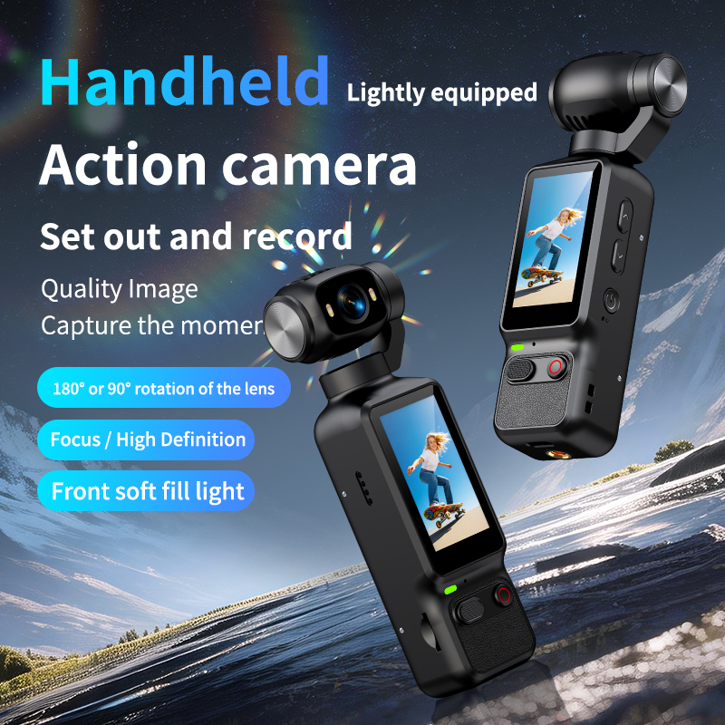 4K HD Handheld Pocket Vlog Cam - đánh giá và giá Action Camera 4K