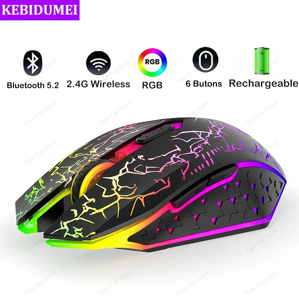 Bluetooth 5.2 Mouse RGB 2.4G W - đánh giá và giá Auto Mouse Mover