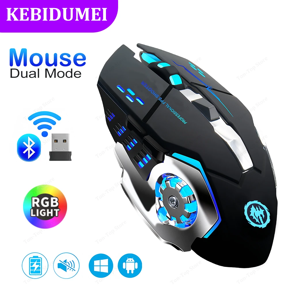 Bluetooth 5.2 Mouse RGB Gaming - đánh giá và giá Auto Mouse Mover